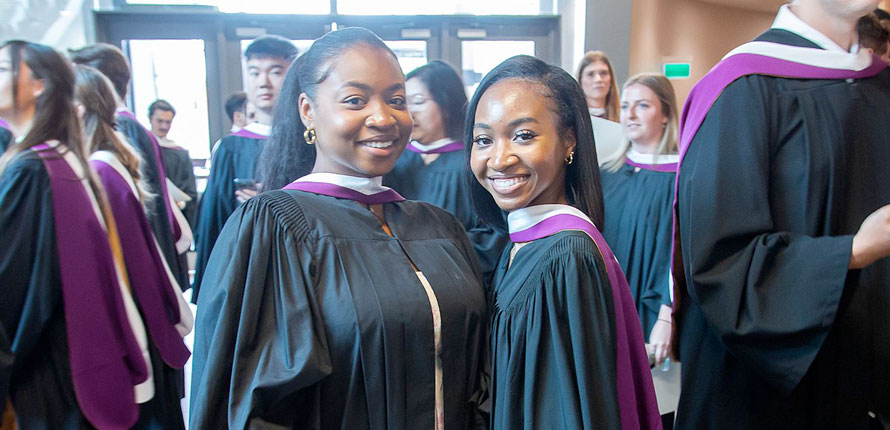 Arts grads after the ceremony