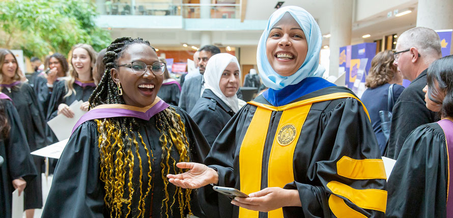 Science graduate with professor