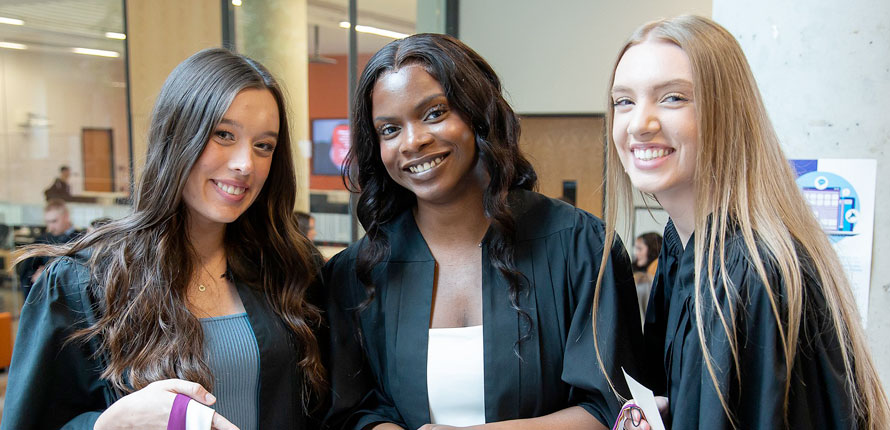 Science grads before the ceremony