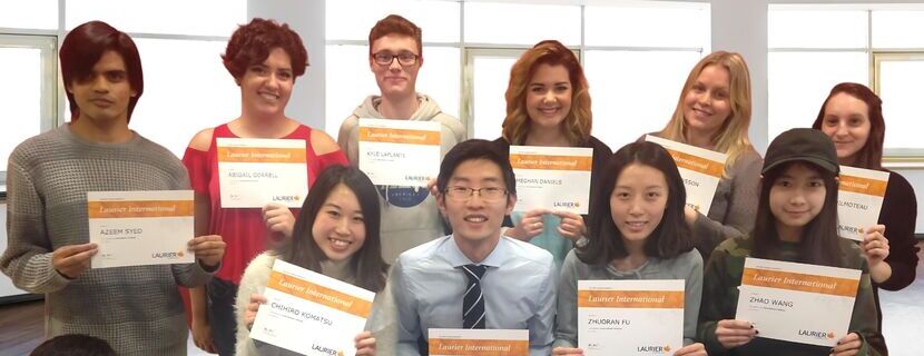 photo of students with their intercultural certificate