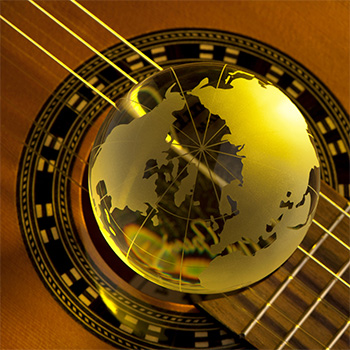 Guitar globe