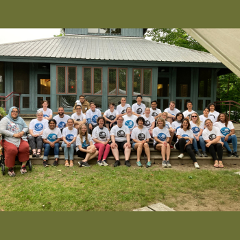 Group of PhD students at Lake Shift Retreat