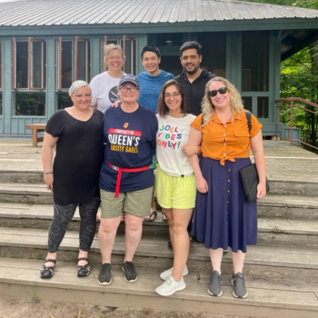 Laurier PhD students at the Lake Shift Retreat