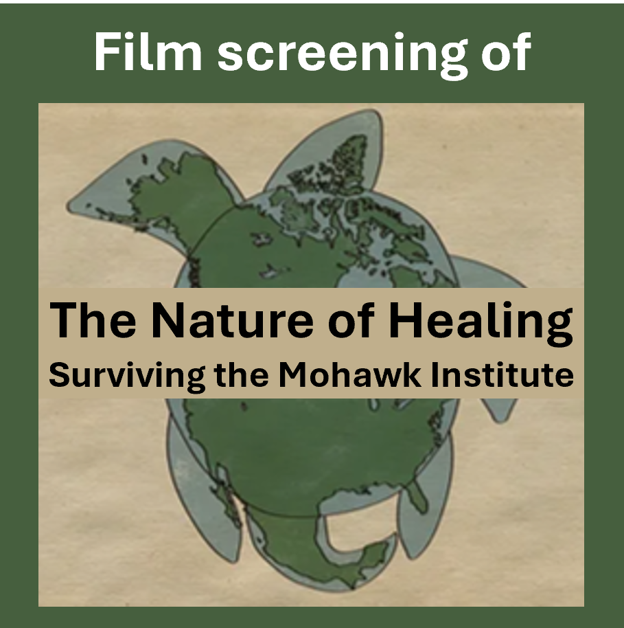 Spotlight story image pertaining to Film screening of The Nature of Healing: Surviving the Mohawk Institute. Shape of giant turtle matching the outline of map of North America