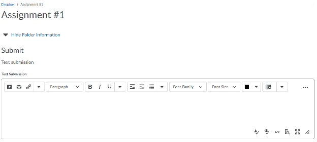 Text assignment textbox