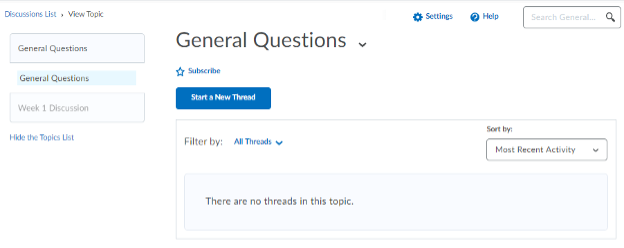 start a new thread button