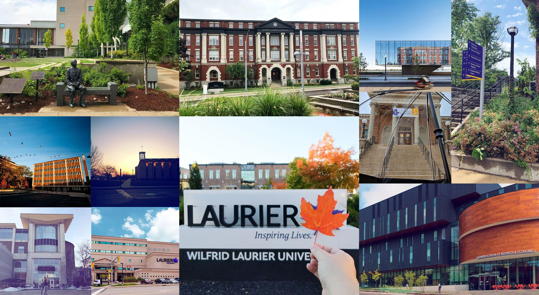 collage of Laurier campus photos