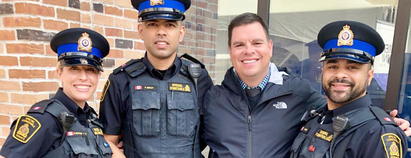 officers with dean of students