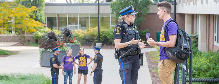 Special Constables in front of car