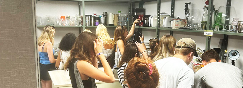 Students browsing the Freestore.