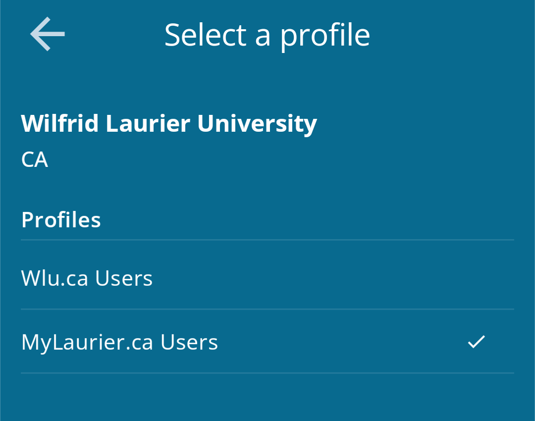 Select MyLaurier.ca Users