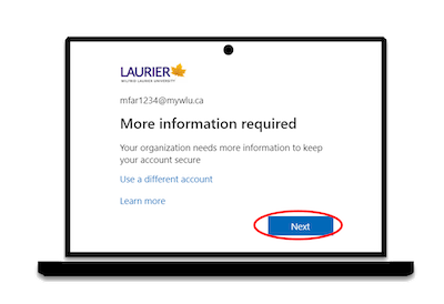 More information required, click Next