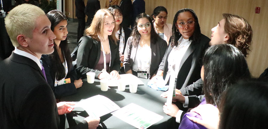 Image of students discussing