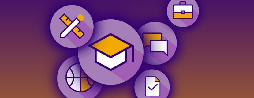 Various icons that are in the experience guide pages.