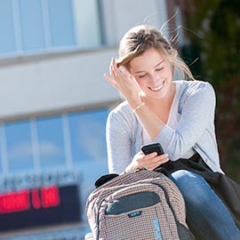 girl on phone