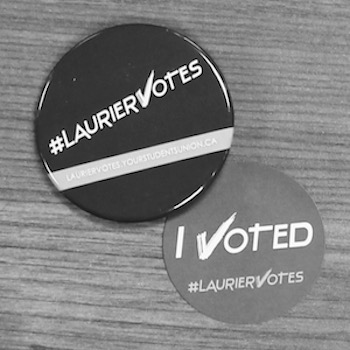 Laurier Votes buttons