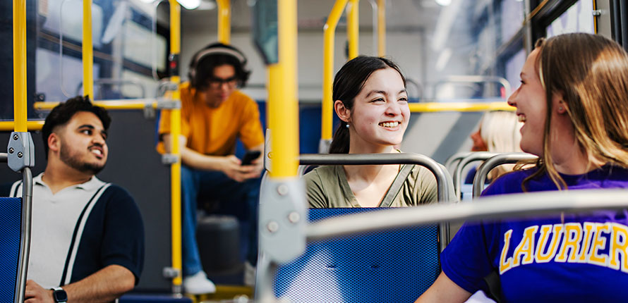 students on the bus