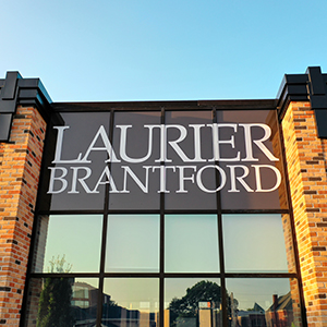 Laurier Brantford RAC Building Exterior Signage