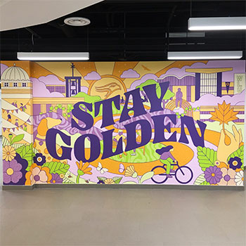 Stay Golden wall mural