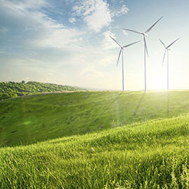 Spotlight story image pertaining to wind turbines