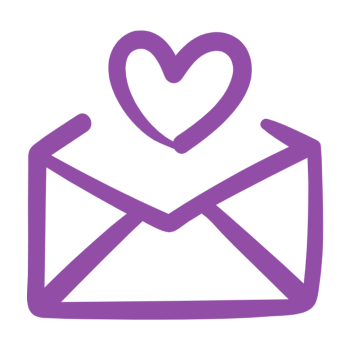 heart in envelope graphic