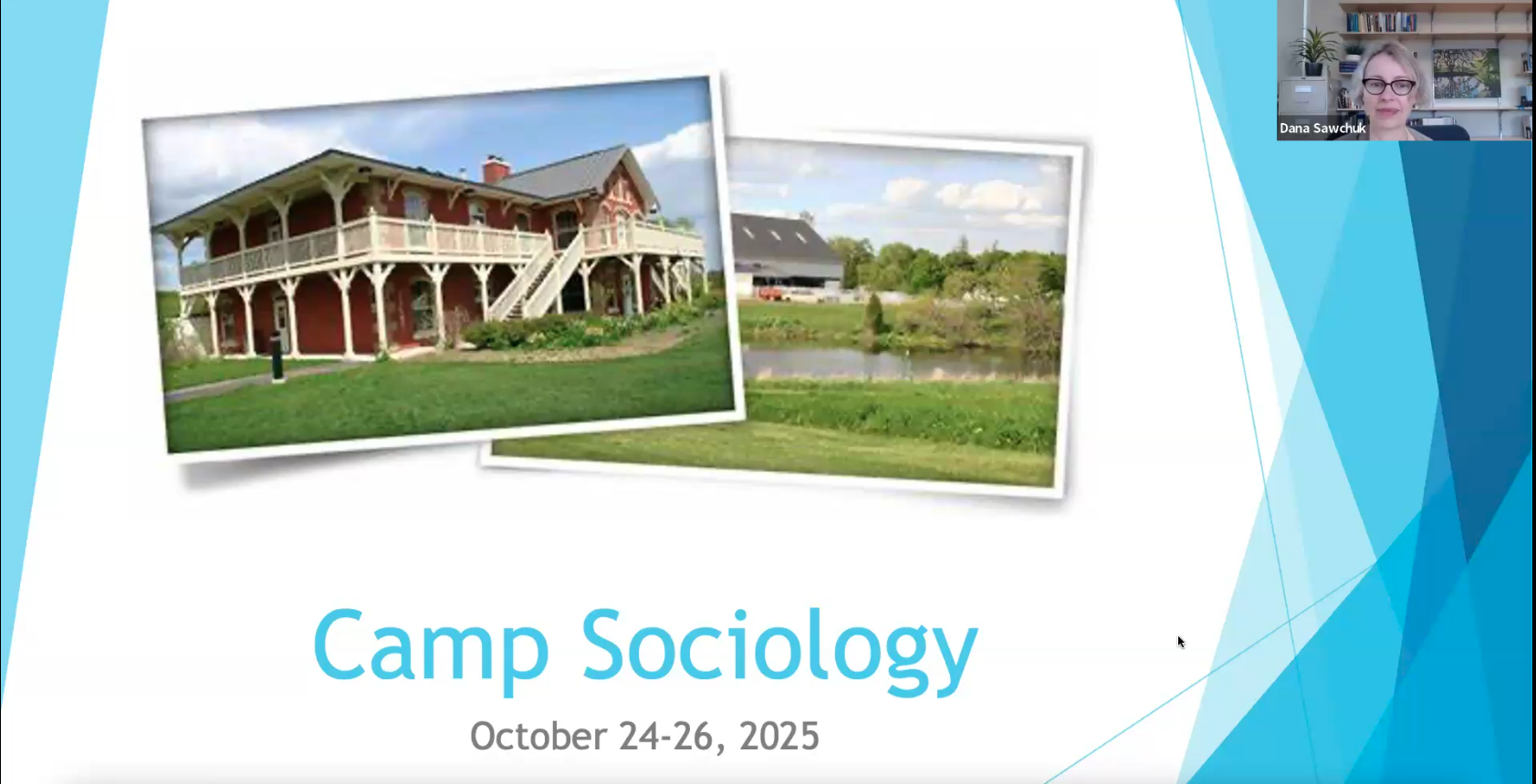 Title page of the Camp Sociology Info Session Slide Deck