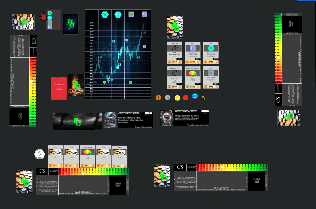 Shows the playing screen of Debt's Demise