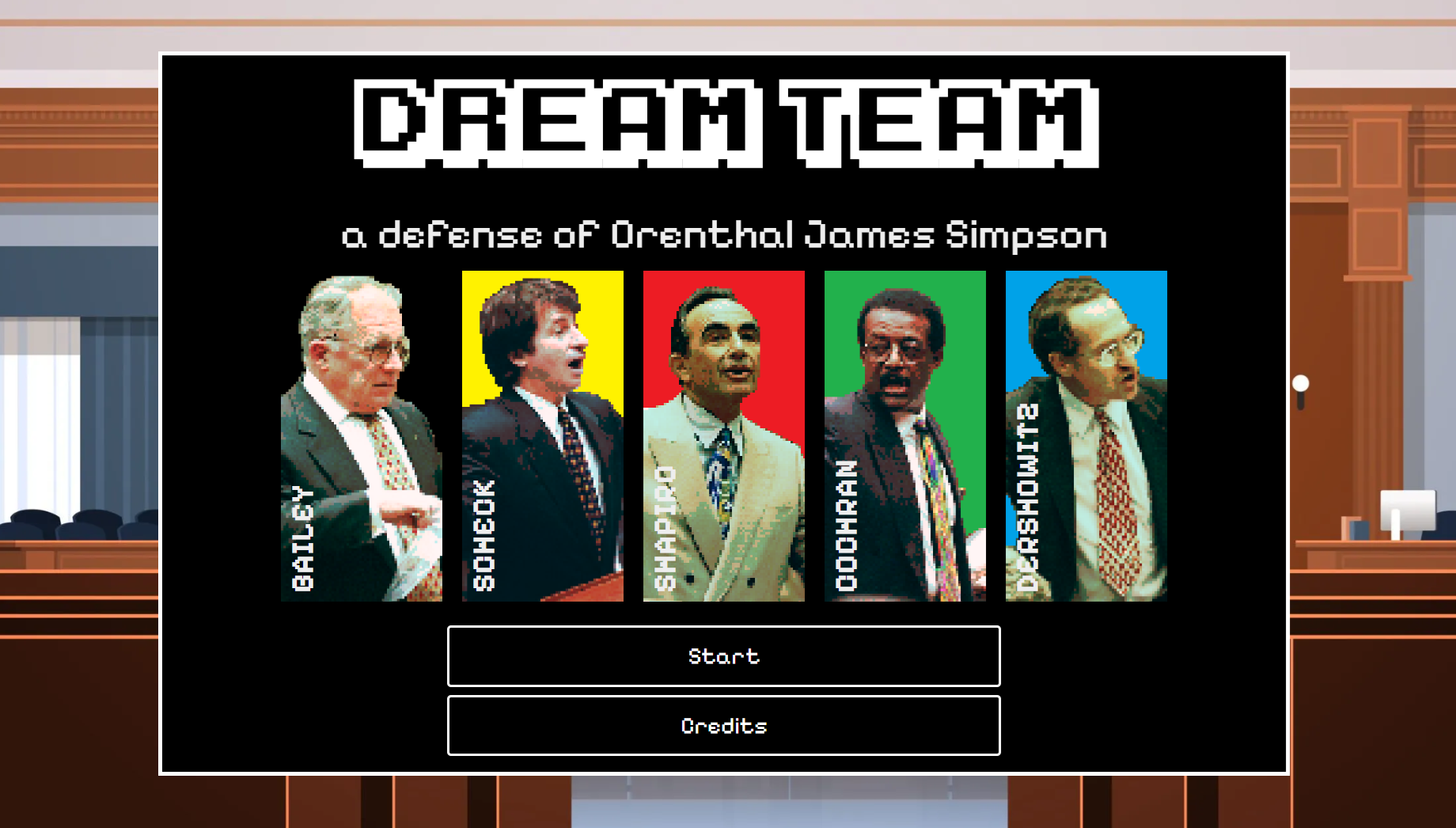 Shows the 'Dream Team' of lawyers