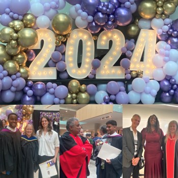 Spotlight story image pertaining to Photo collage of Fall 2024 Economics Convocation