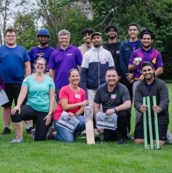 Photo of Lazaridis Economics Department cricket players