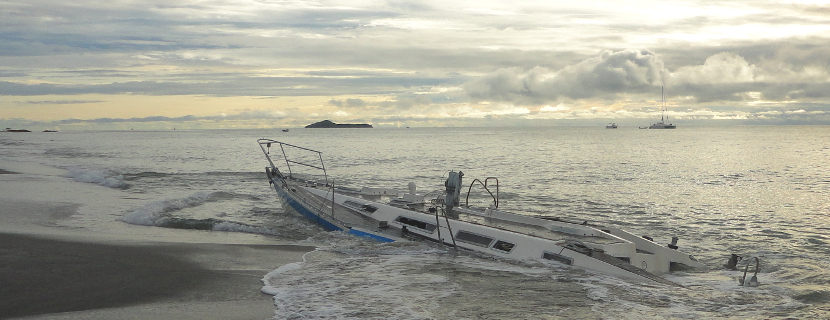 Boat wreck in Panama