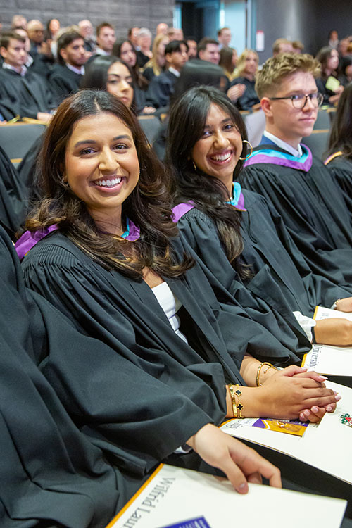 graduates during ceremony
