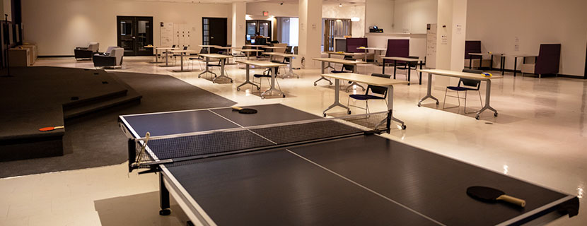 Ping Pong table in the Level 1 Lounge