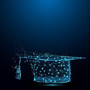 digital image of a graduation cap
