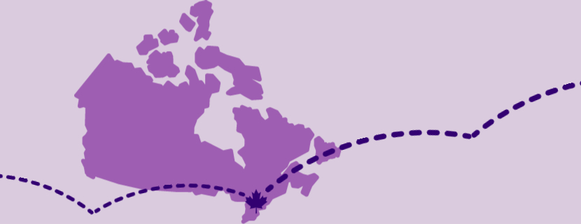 Canada map graphic