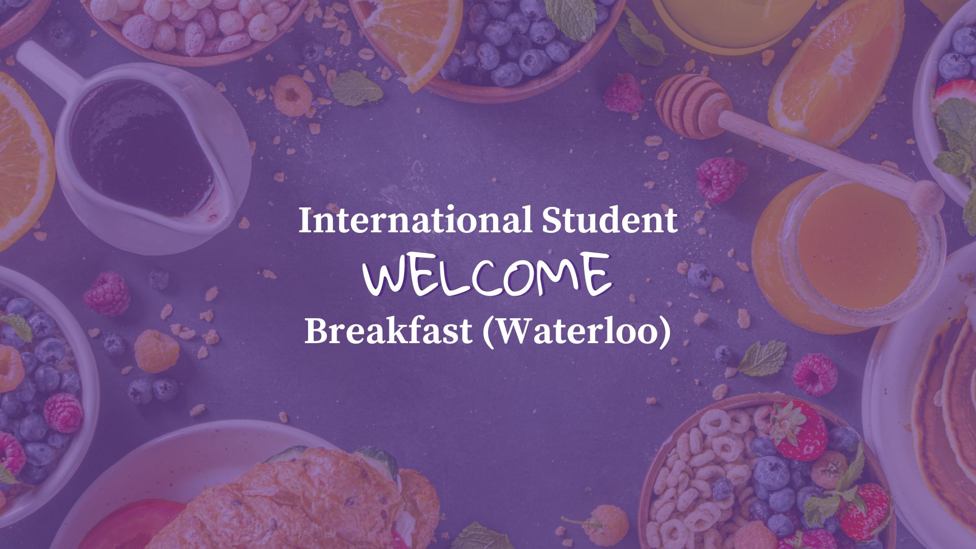 welcome breakfast graphic