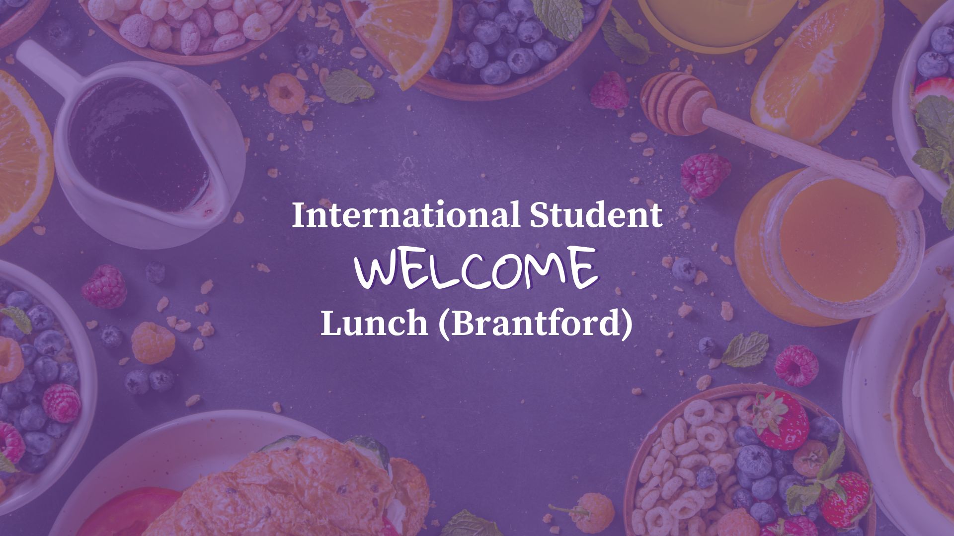 welcome lunch graphics