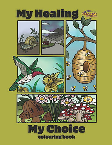My Healing My Choice colouring book