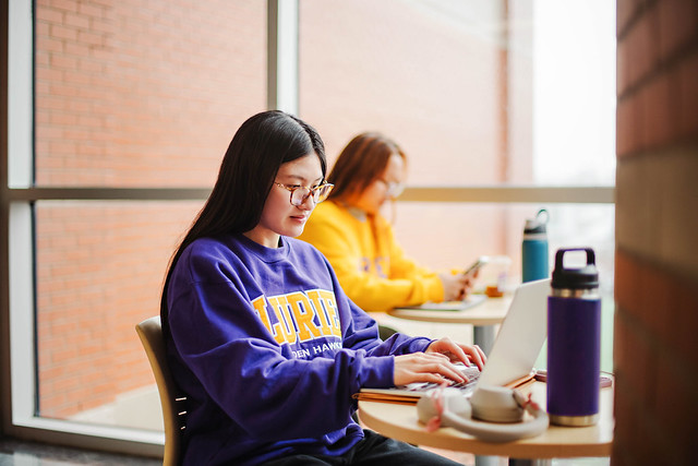 Laurier students studying