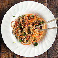 peanut sesame noodles
