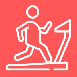 figure on treadmill